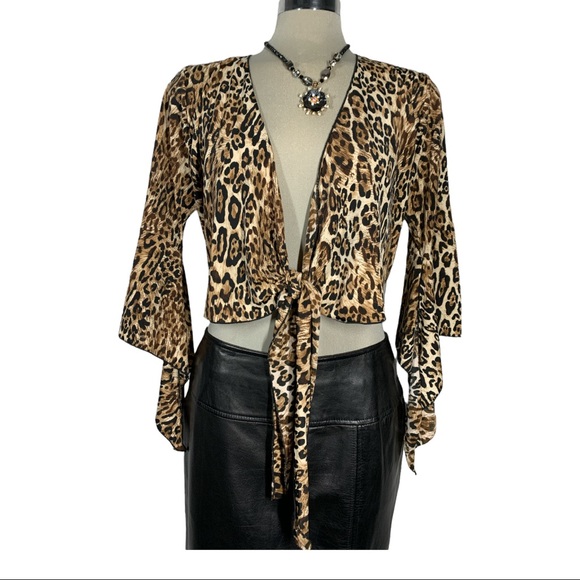 SHARIF Leopard Short  Top Size M - Picture 3 of 14